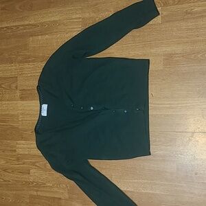 Green Cardigan Girls XXL
